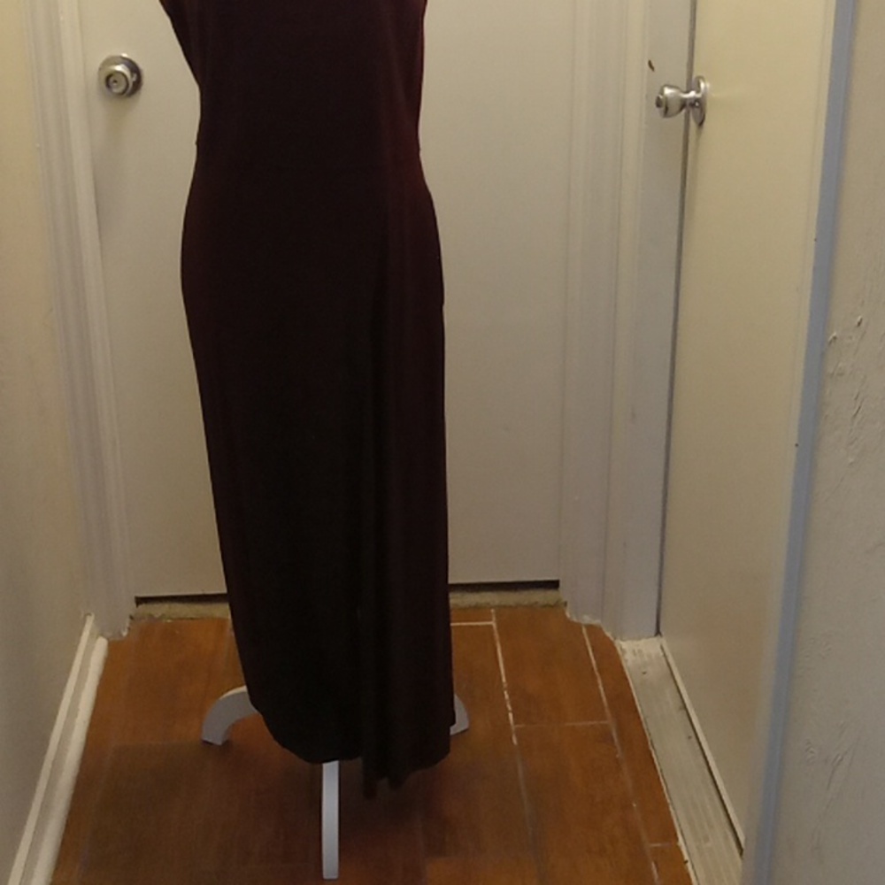 Eileen Fisher wide leg cross front romper